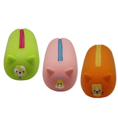 12446-SQUEEZY PORTATODO SILICONA ANIMALS BISMARK 330124