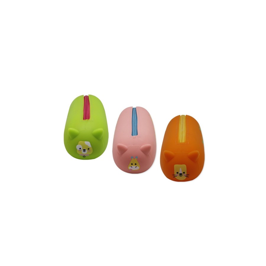 12446-SQUEEZY PORTATODO SILICONA ANIMALS BISMARK 330124