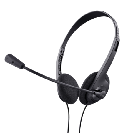 Trust 24659 auricular y casco Auriculares Alambrico Diadema Llamadas/Musica Negro