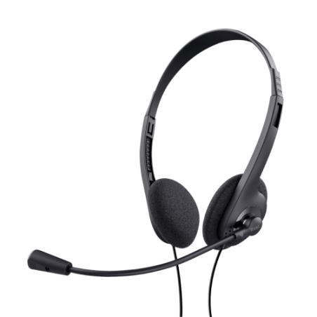 Trust 24659 auricular y casco Auriculares Alambrico Diadema Llamadas/Musica Negro