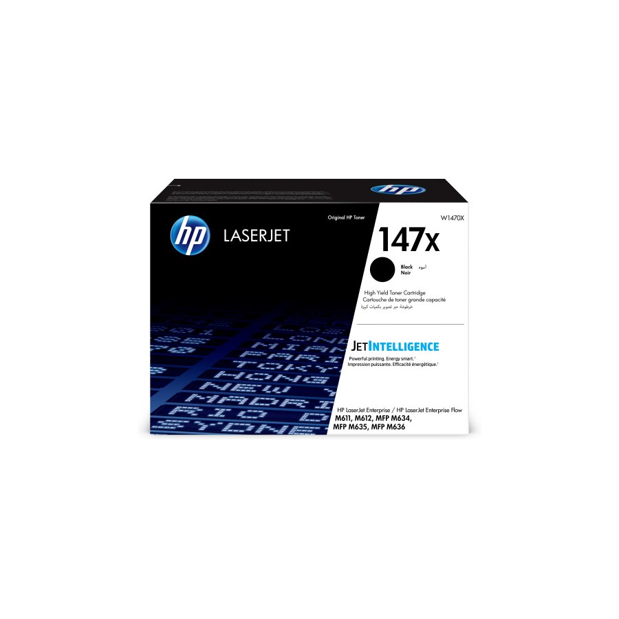 12547-HP LaserJet Cartucho de toner Original 147X negro de alta capacidad