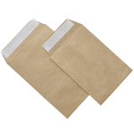 1256-CAJA 250 BOLSAS CUARTO PROLONGADO (184X261) KRAFT 80 GRS. AUTOSAM AUTOADHESIVO CON TIRA DE SILICONA SAM 141705