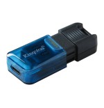 Kingston Technology DataTraveler 80 unidad flash USB 128 GB USB Tipo C 3.2 Gen 1 (3.1 Gen 1) Negro, Azul
