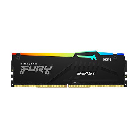 12676-Kingston Technology FURY Beast RGB modulo de memoria 8 GB 1 x 8 GB DDR5 6000 MHz