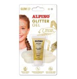 12697-BLISTER GEL TRANSPARENTE CON PURPURINA DORADO ALPINO DL000606