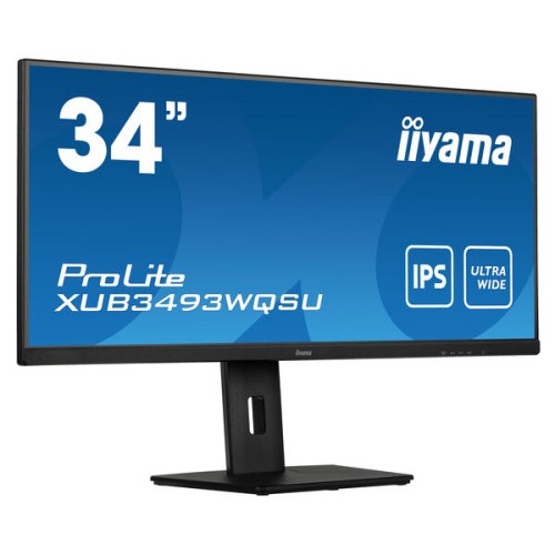 MONITOR IIYAMA 34" XUB3493WQSU-B5, IPS, 75HZ, 4MS, HDMI, USB, DISPLAYPORT, ALT, REG ALT, GIRO, INCL