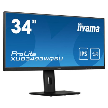 MONITOR IIYAMA 34" XUB3493WQSU-B5, IPS, 75HZ, 4MS, HDMI, USB, DISPLAYPORT, ALT, REG ALT, GIRO, INCL