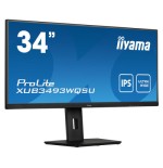 MONITOR IIYAMA 34" XUB3493WQSU-B5, IPS, 75HZ, 4MS, HDMI, USB, DISPLAYPORT, ALT, REG ALT, GIRO, INCL