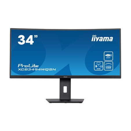iiyama ProLite XCB3494WQSN-B5 LED display 86,4 cm (34") 3440 x 1440 Pixeles UltraWide Quad HD Negro