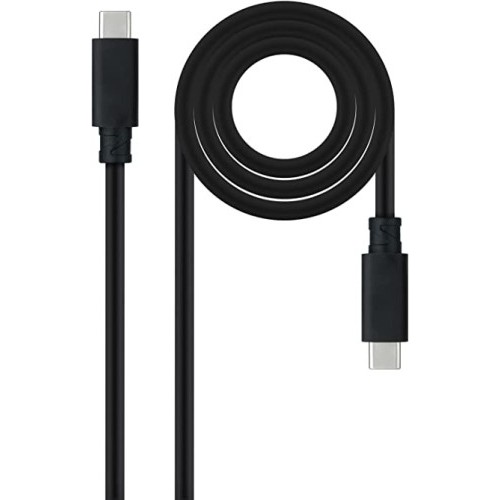 12755-NANOCABLE CABLE USB 3.1 GEN2 10GBPS 5A, 4K/60HZ, USB-C/M-USB
