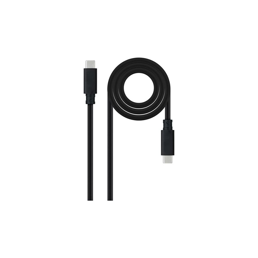 12755-NANOCABLE CABLE USB 3.1 GEN2 10GBPS 5A, 4K/60HZ, USB-C/M-USB