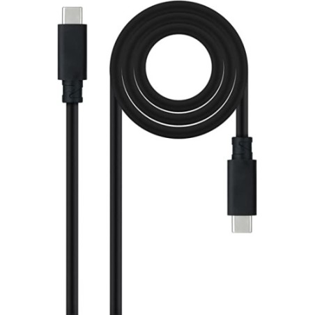 12755-NANOCABLE CABLE USB 3.1 GEN2 10GBPS 5A, 4K/60HZ, USB-C/M-USB
