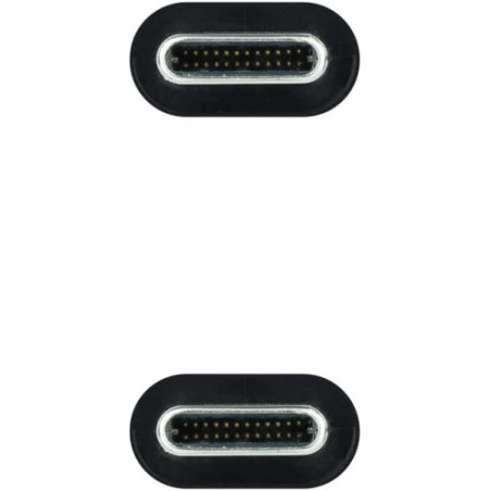 12757-NANOCABLE CABLE USB 3.1 GEN2 10GBPS 5A, 4K/60HZ, USB-C/M-USB