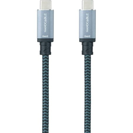 12759-NANOCABLE CABLE USB 3.1 GEN2 10GBPS 5A, 4K/60HZ, USB-C/M-USB