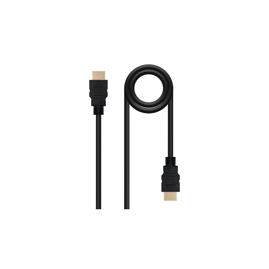 Nanocable Cable HDMI V1.4 Alta Velocidad / HEC), A/M-A/M, Negro, 1 m