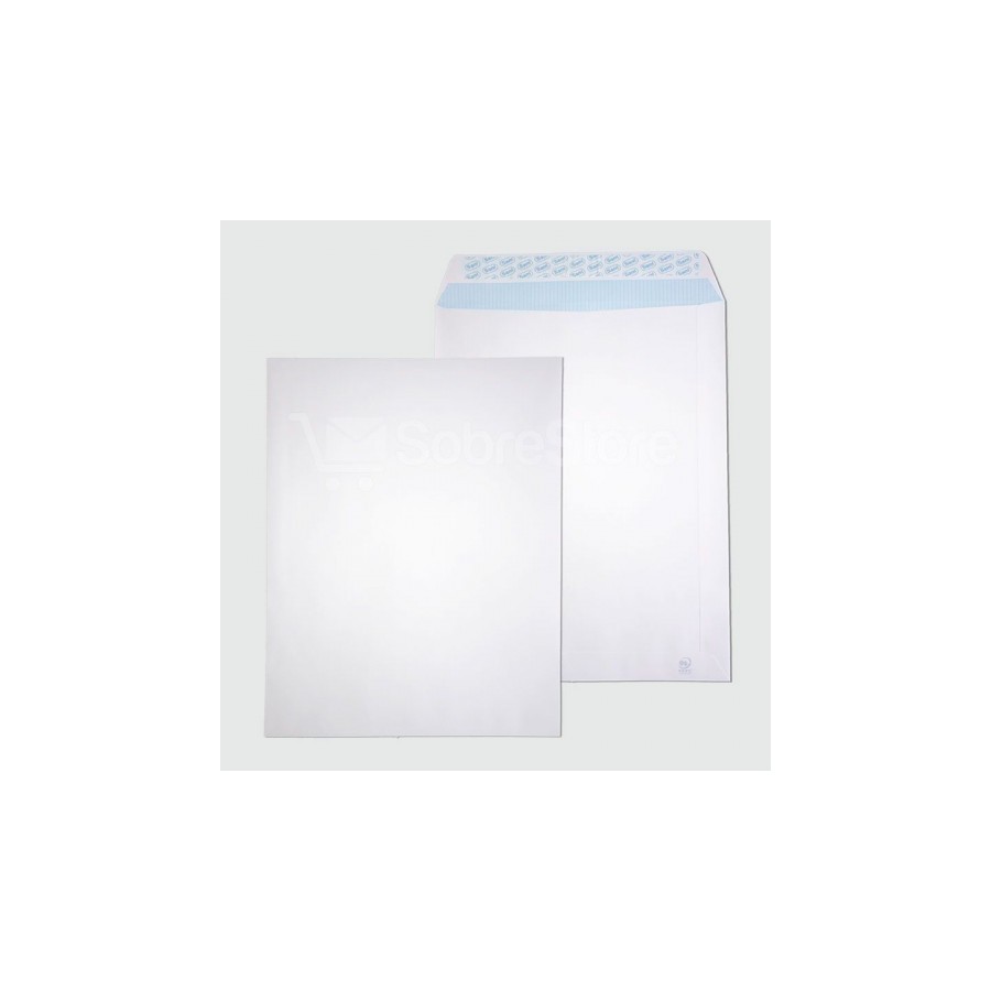 1279-CAJA 100 BOLSAS RADIOGRAFIA (370X450) OFFSET BLANCO 100 GRS. AUTOSAM AUTOADHESIVO CON TIRA DE SILICONA SAM 147554