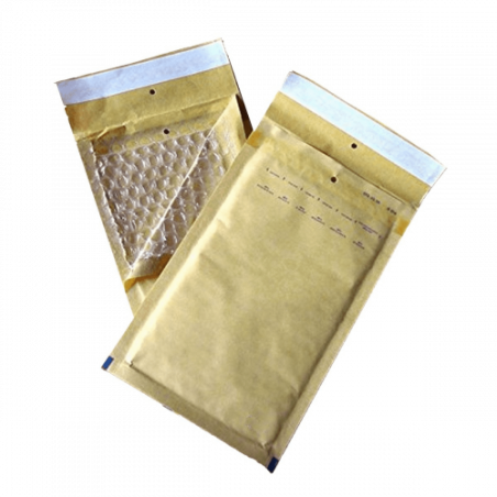 1281-PAQUETE 10 UDS. BOLSA AIR BAG ACOLCHADA ENVIOS ESPECIALES AK-11 KRAFT AUTOADHESIVO MEDIDA INTERIOR  100X165, 10 GRS