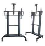 12907-NEWLINE SOPORTE MONITOR (HW86) (Q1´23) SOPORTE MOVIL COMPATIBLE CON PANTALLAS HASTA 86"/135KG