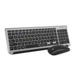 13000-SUBBLIM Teclado con Raton Bluetooth + 2.4G Combo Dual Prestige Extendido Gris/Negro