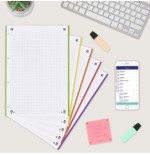 13016-RECAMBIO A4 100+20 HOJAS 90GRS 5X5 BANDA 5 COLORES VIVOS OXFORD 400148310