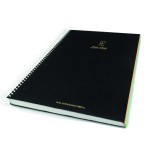 13030-CUADERNO FIRST CLASS A5 TAPA NEGRA FORRADA MICROPERFORADO 120H 100GR TALADROS 5X5 BANDA 5 COLORES PACSA 16036