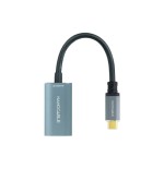 13037-Nanocable Conversor USB-C a DisplayPort 8K Aluminio, 15 cm, Gris