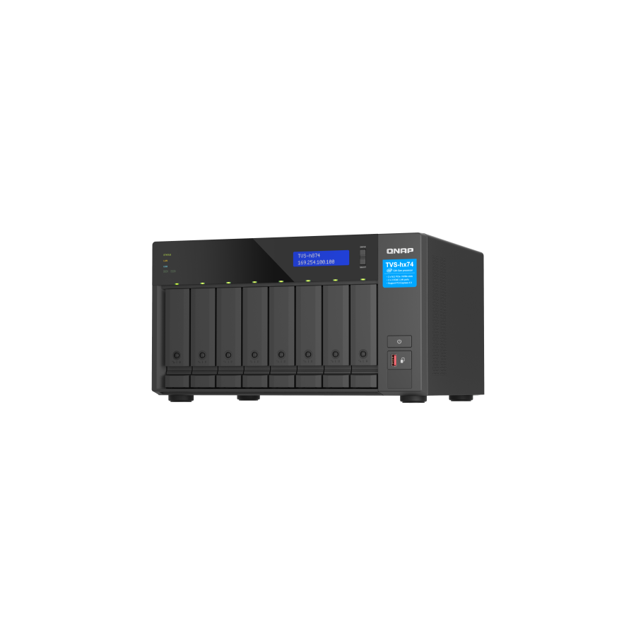 13059-QNAP TVS-h874X NAS Torre Ethernet Negro