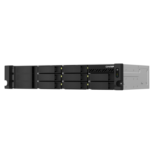 13081-QNAP TS-864EU-8G servidor de almacenamiento NAS Bastidor (2U) Ethernet Negro