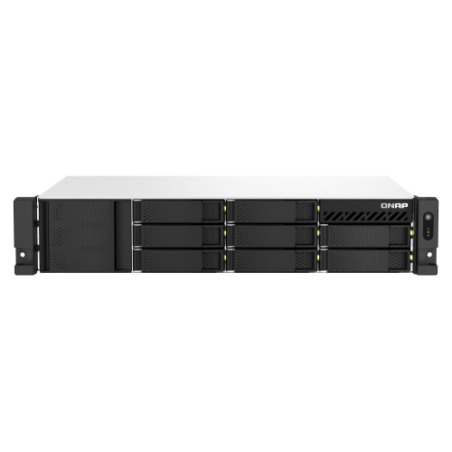 13082-QNAP TS-864EU-8G servidor de almacenamiento NAS Bastidor (2U) Ethernet Negro