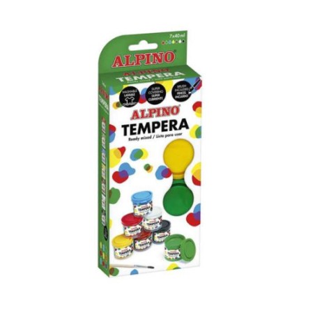 13163-ESTUCHE TEMPERA 7 X 40ML ALPINO DM020921