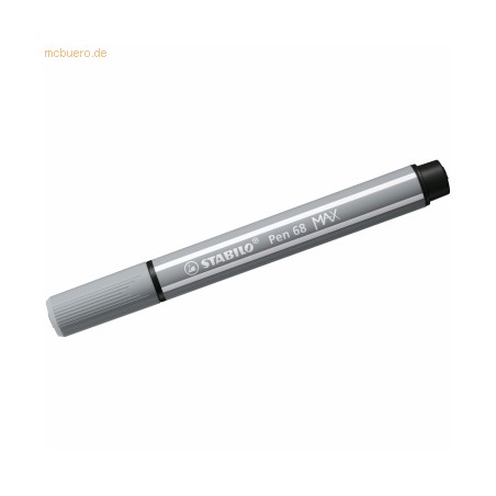 13180-ROTULADOR PREMIUM CON PUNTA DE FIBRA BISELADA PEN 68 MAX COLOR GRIS MEDIO STABILO 768/95