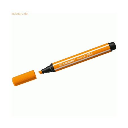 13182-ROTULADOR PREMIUM CON PUNTA DE FIBRA BISELADA PEN 68 MAX COLOR NARANJA STABILO 768/54