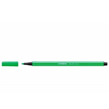 13190-ROTULADOR PREMIUM CON PUNTA DE FIBRA BISELADA PEN 68 MAX COLOR VERDE CLARO STABILO 768/33