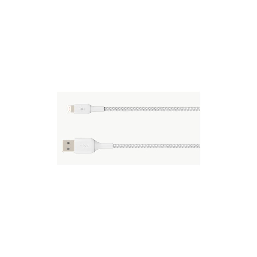 13224-Belkin CAA002BT2MWH cable de conector Lightning 2 m Blanco