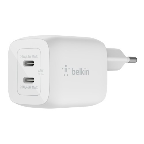 13253-Belkin WCH011vfWH Portatil, Smartphone, Tableta Blanco Corriente alterna Carga rapida Interior