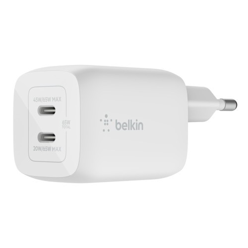 13256-Belkin WCH013vfWH Portatil, Smartphone, Tableta Blanco Corriente alterna Carga rapida Interior