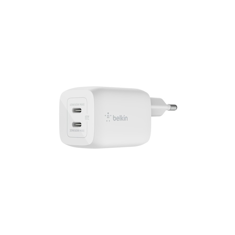 13256-Belkin WCH013vfWH Portatil, Smartphone, Tableta Blanco Corriente alterna Carga rapida Interior