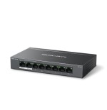 13308-Mercusys MS108GP switch Gestionado Gigabit Ethernet (10/100/1000) Energia sobre Ethernet (PoE) Negro