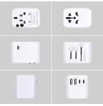 13382-Ewent EW1470 adaptador de enchufe electrico Universal Blanco