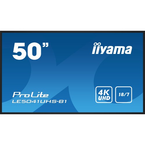 13414-iiyama LE5041UHS-B1 pantalla de senalizacion Pantalla plana para senalizacion digital 125,7 cm (49.5") LCD 350 cd