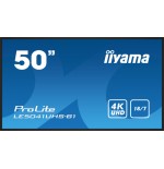 13414-iiyama LE5041UHS-B1 pantalla de senalizacion Pantalla plana para senalizacion digital 125,7 cm (49.5") LCD 350 cd