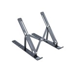 13416-TooQ Soporte Elevador para Portatiles, Tablets, Moviles y Libros, Gris Oscuro