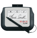 13434-Evolis SIG100 10,2 cm (4") Blanco, Negro LCD