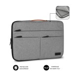 13455-SUBBLIM Funda Air Padding 360 Sleeve 15,6" Light Grey