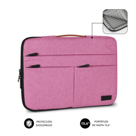 13461-SUBBLIM Funda Air Padding 360 Sleeve 15,6" Pink