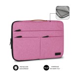 13461-SUBBLIM Funda Air Padding 360 Sleeve 15,6" Pink