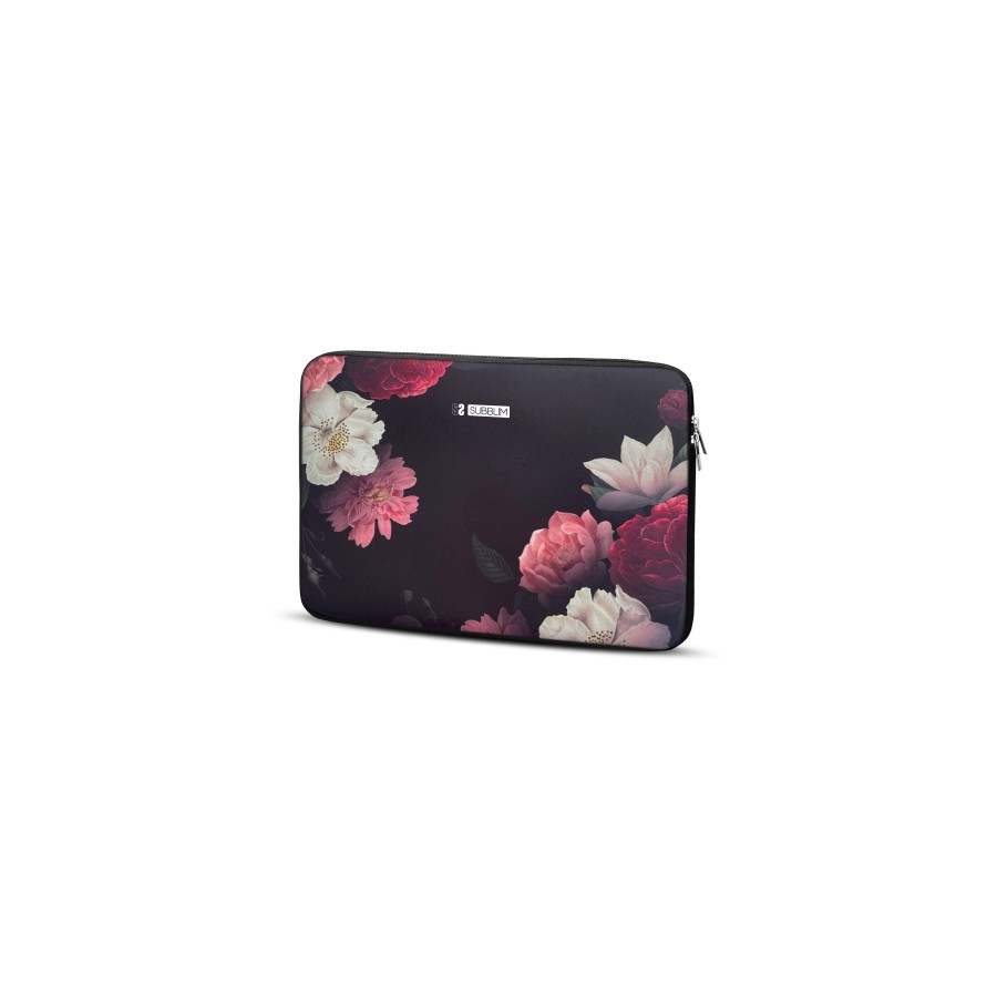 13464-SUBBLIM Funda Ordenador Neopreno Trendy Sleeve Neo Flowers 15,6"