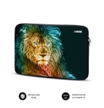 13467-SUBBLIM Funda Ordenador Neopreno Trendy Sleeve Neo Lion 13,3-14"