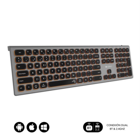 13475-SUBBLIM Teclado Bluetooth/2.4G Master iluminado Ext G/N