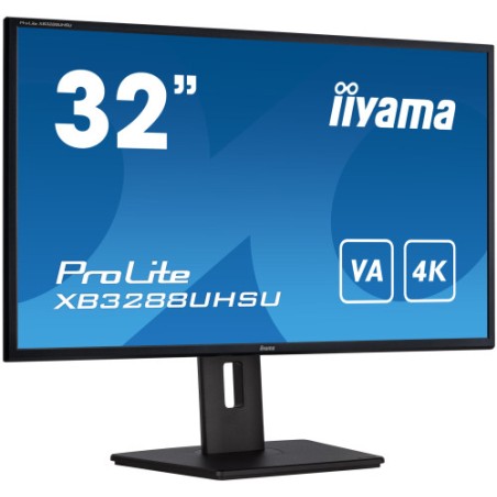 13532-MONITOR IIYAMA 32" XB3288UHSU-B5, UHD, 60HZ, 3 MS, HDMI, USB, DISPLAYPORT, ALT, REG ALT, GIRO, INCL